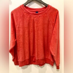 Old Navy Orange Terry Sweatshirt NWOT